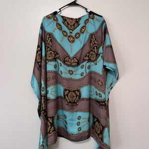 Silk Kaftan Scarf Dress Variable Size
